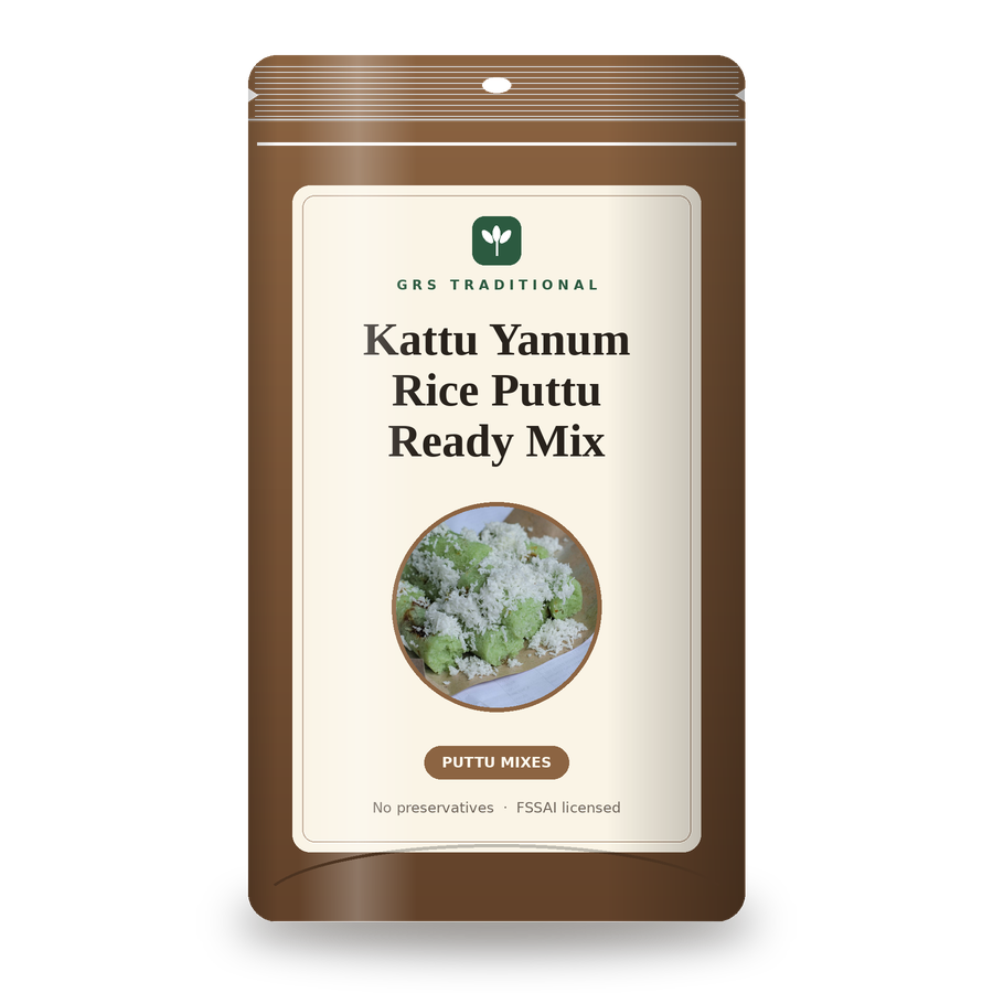 Kattu Yanum Rice Puttu Ready Mix pack